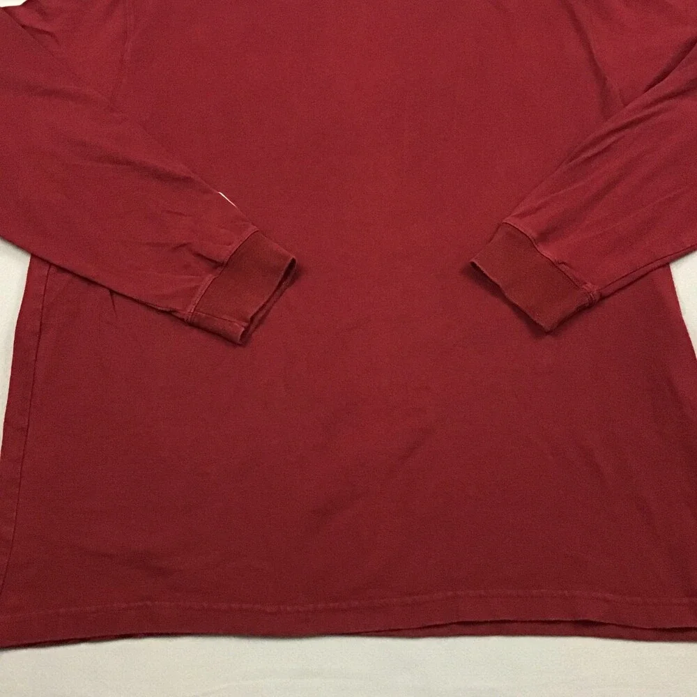 Vintage Washington Redskins Shirt Men XL Red adidas Long Sleeve Mock Neck Coach